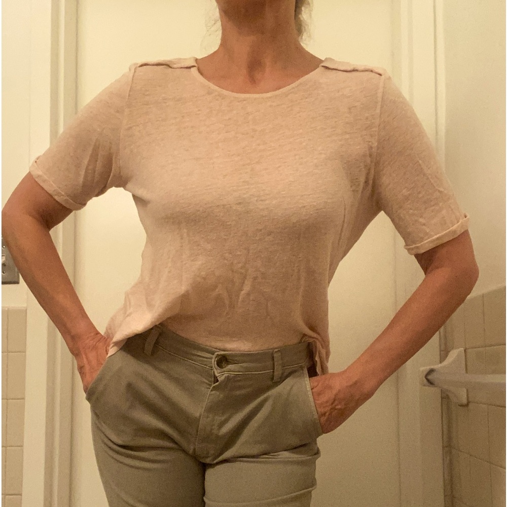 Brand new Frame Linen and Cotton T-shirt size S